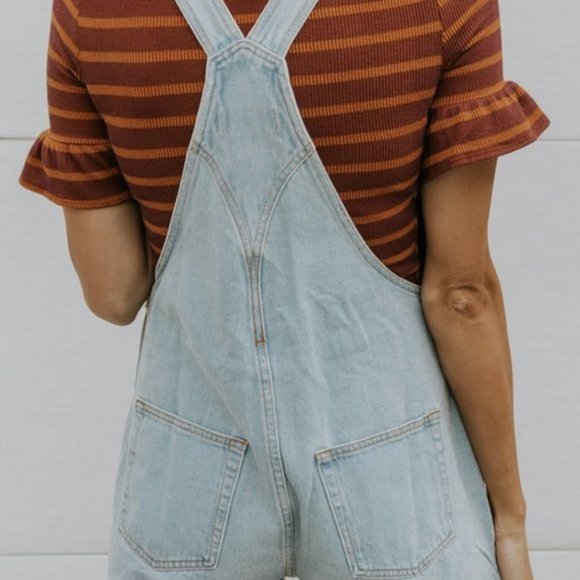 Roolee Marlowe Short Overalls AliceBlue / M - Picture 3 of 3